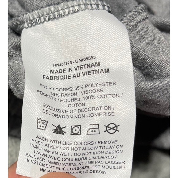 Nike Jogger Sweatpants Boys Medium Gray Fleece Athletic Lounge Pants - Picture 4 of 9